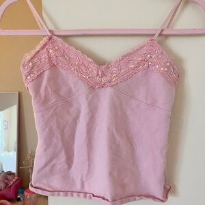 Y2K lace cami